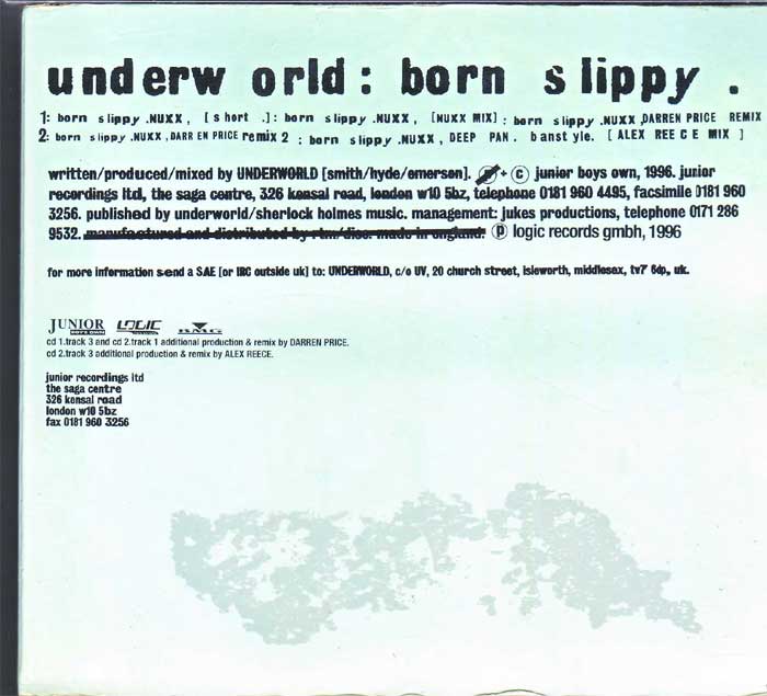 Underworld ‎– Born Slippy auf 2x Musik-Maxi-CD