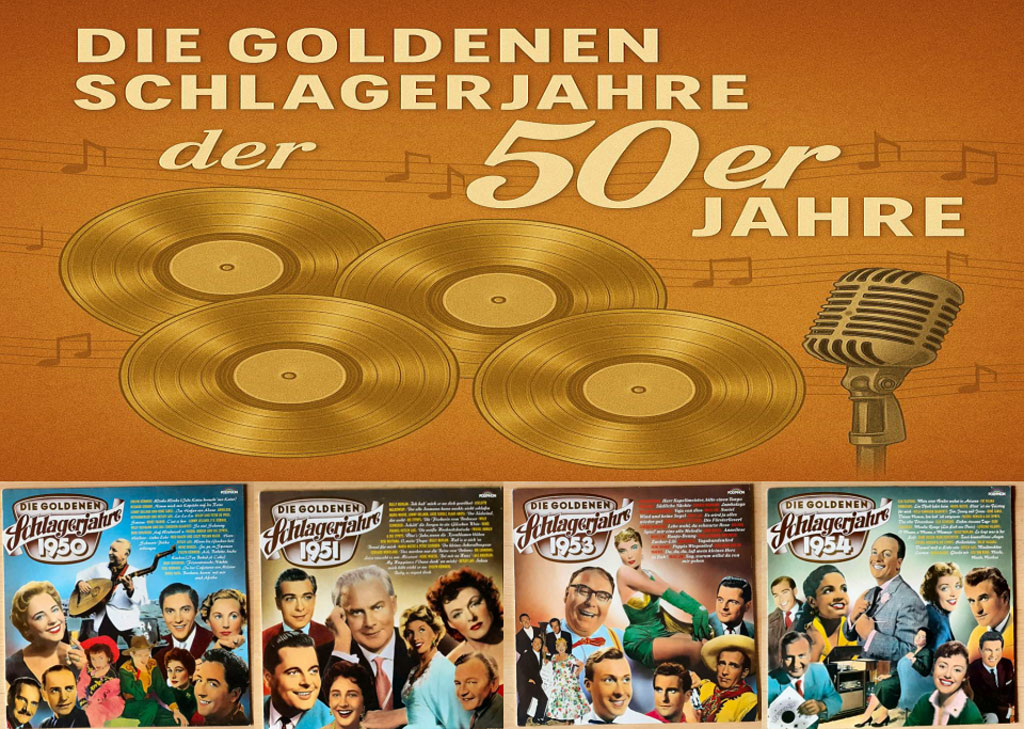 Schlagerjahre die goldenen 50er Schallplatten