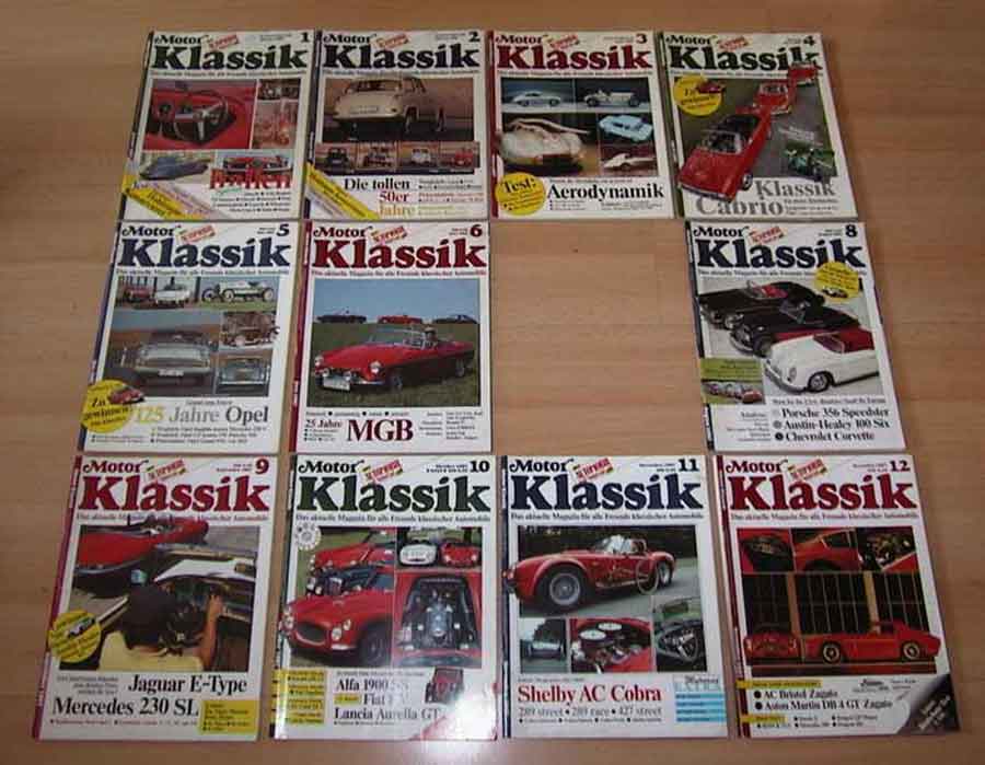 Motor Klassik Zeitungen von 1987